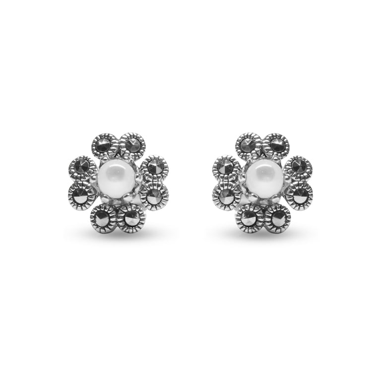 Anemone Silver Earrings