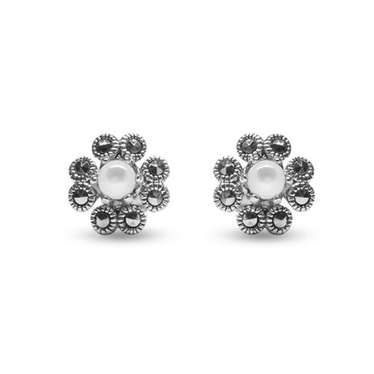 Anemone Silver Earrings