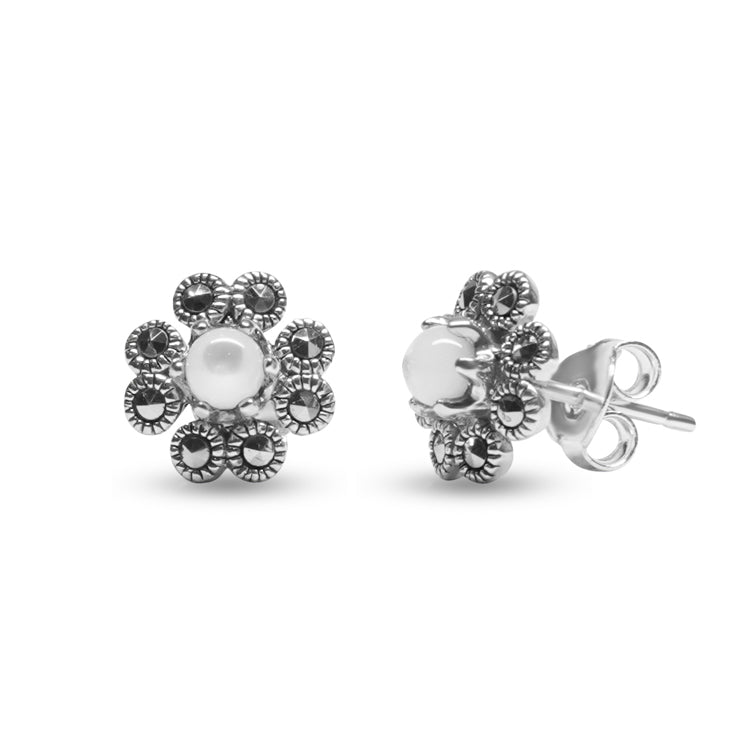 Anemone Silver Earrings
