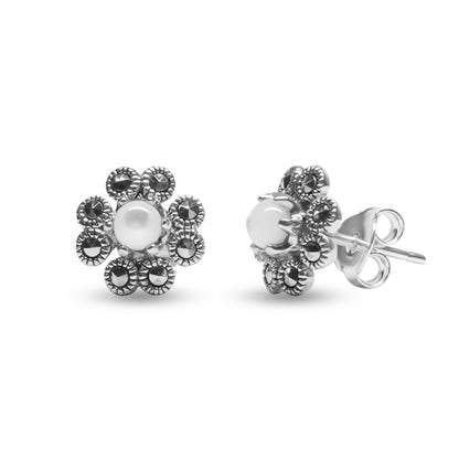 Anemone Silver Earrings