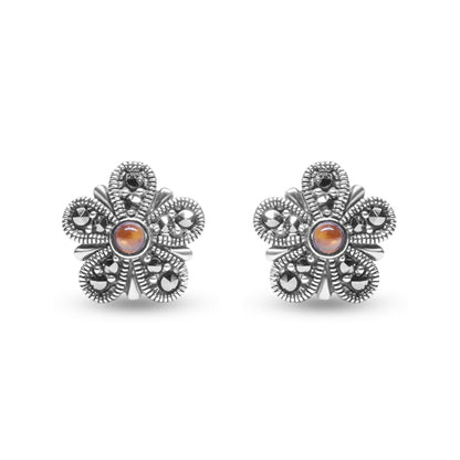 Hazel High Silver Earrings