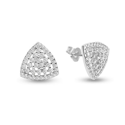 Trinity Beau Silver Earrings