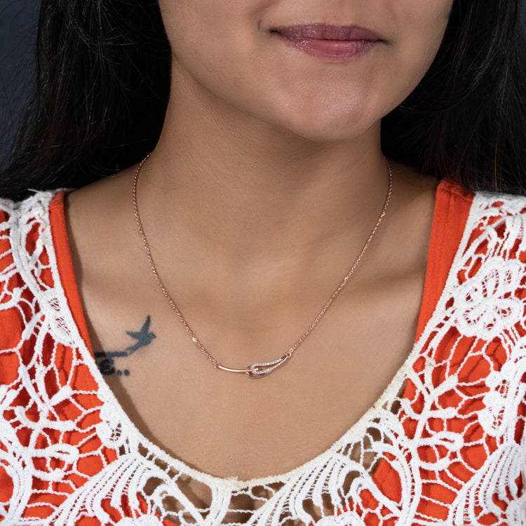 Pink hued necklace