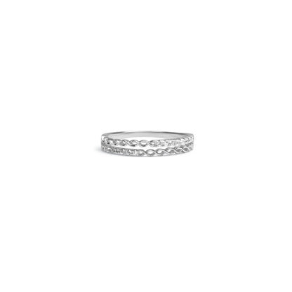 Silver celestial ring
