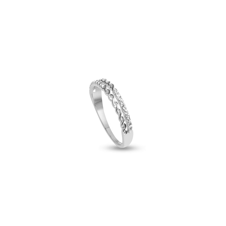 Silver celestial ring