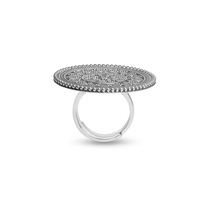 Silver Mosaic Ring