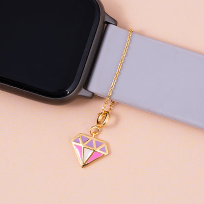 Shine Sync Diamond Gold Charm