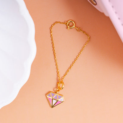 Shine Sync Diamond Gold Charm