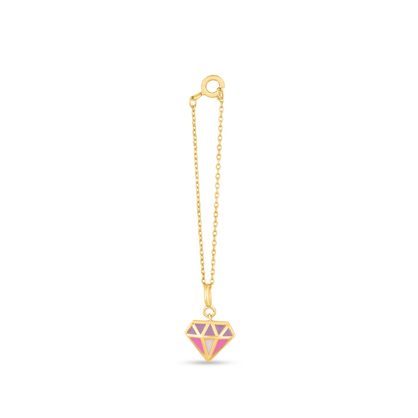 Shine Sync Diamond Gold Charm