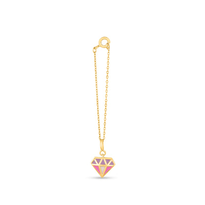 Shine Sync Diamond Gold Charm