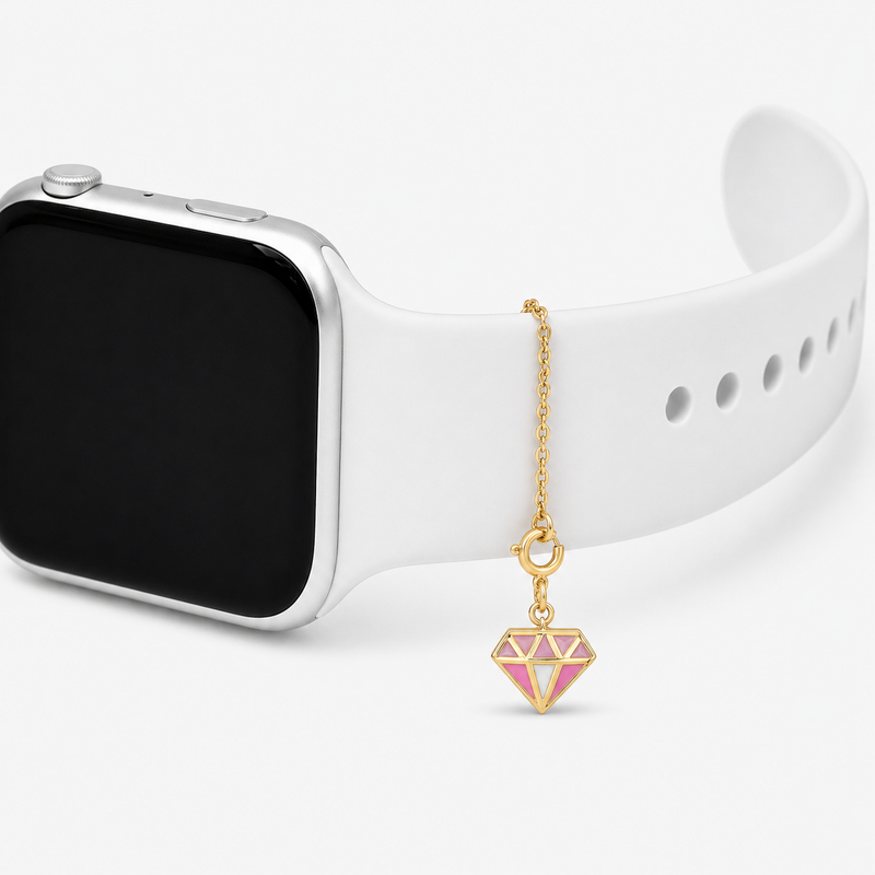 Shine Sync Diamond Gold Charm