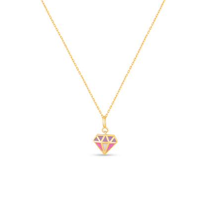Shine Sync Diamond Gold Charm