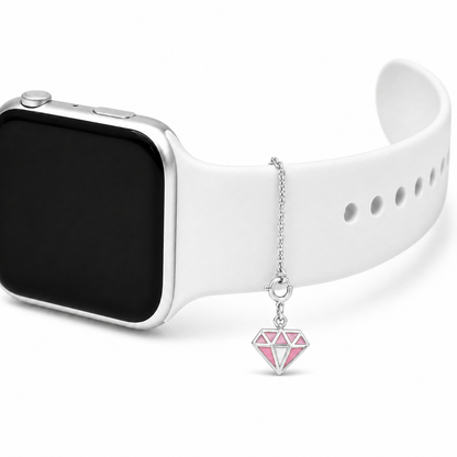 Shine Sync Diamond Silver Charm