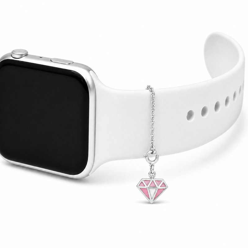 Shine Sync Diamond Silver Charm