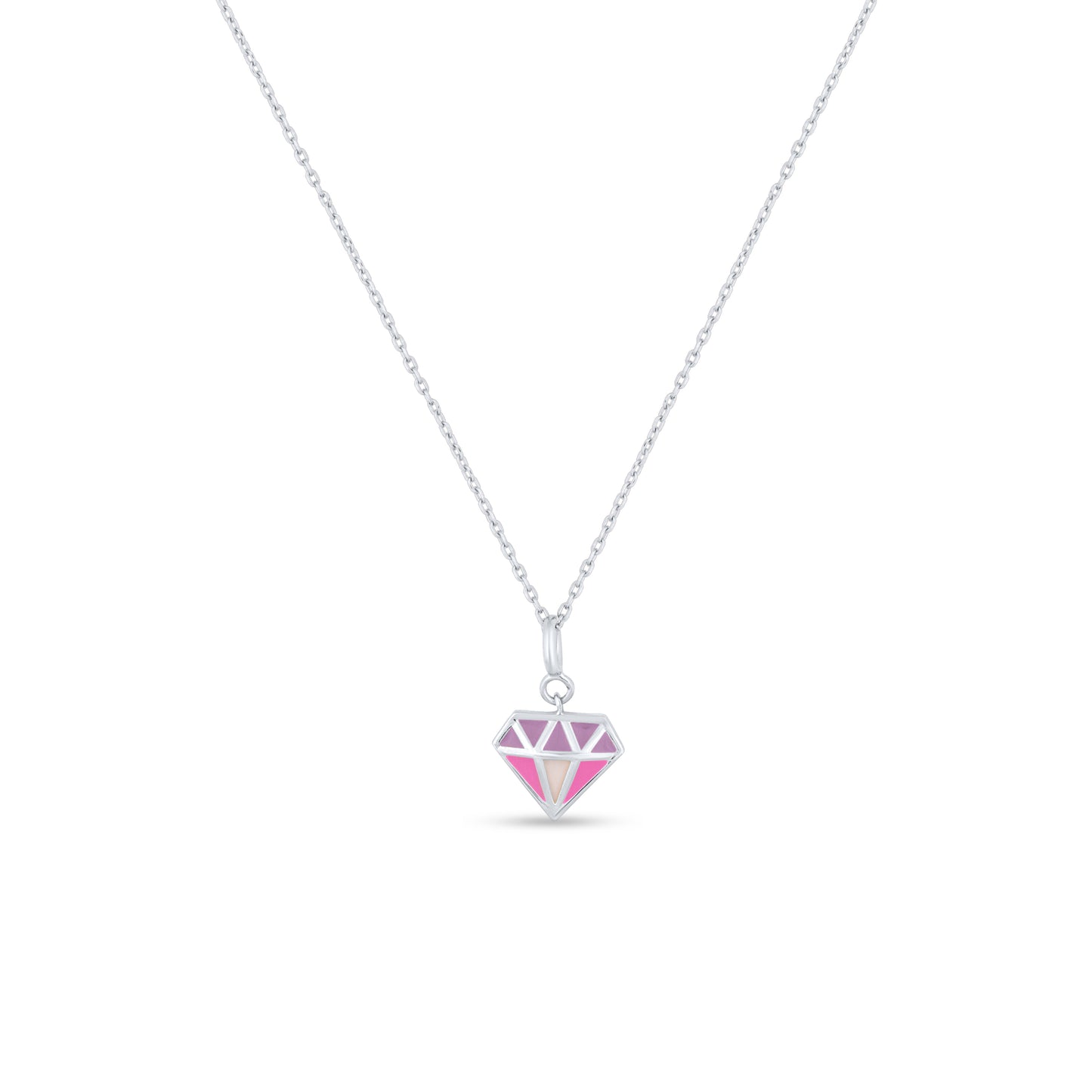 Shine Sync Diamond Silver Charm