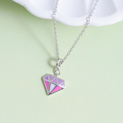 Shine Sync Diamond Silver Charm