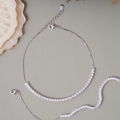 Silver Gleam Anklet