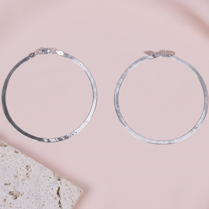 Silver Snake Ethereal Anklet