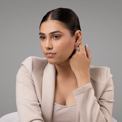 Silver Cascade Earrings