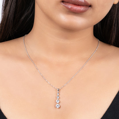 Silver Celestial Drop Pendant