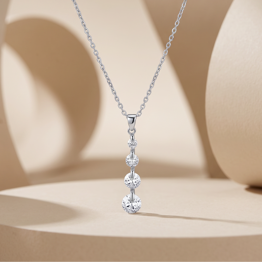 Silver Celestial Drop Pendant