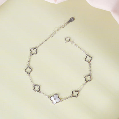 Silver Charm Bloom Bracelet