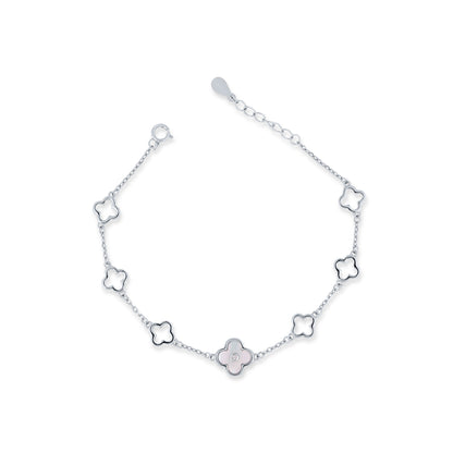 Silver Charm Bloom Bracelet