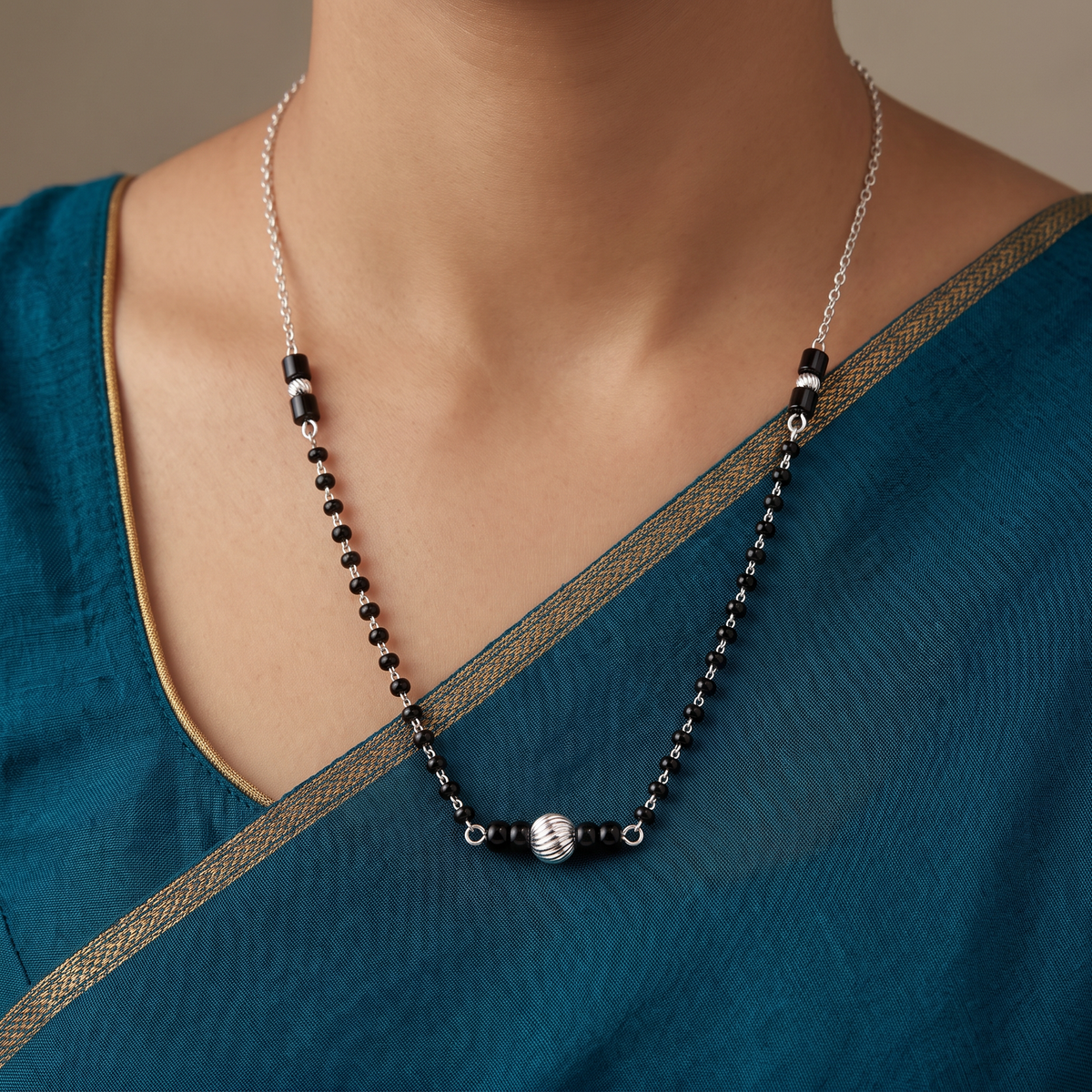 Silver Harmony Mangalsutra