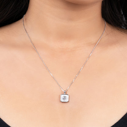 Silver Heartbound Charm Pendant Necklace