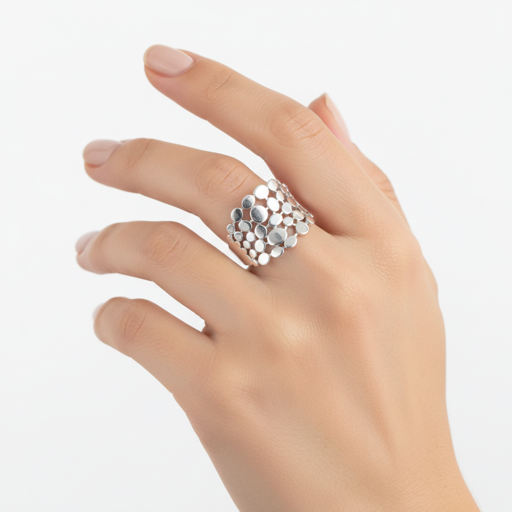 Silver Mirage Ring