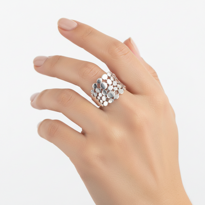 Silver Mirage Ring
