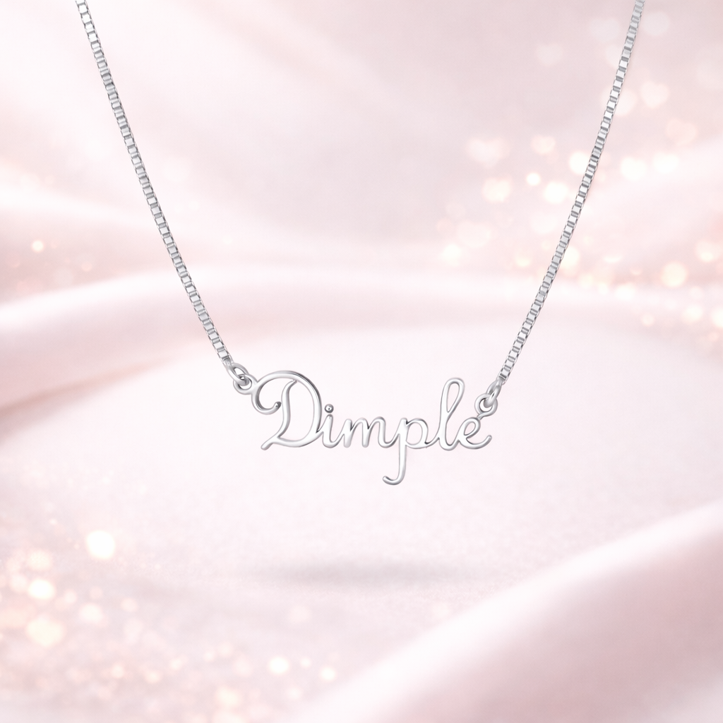 Silver Personalised Name Necklace