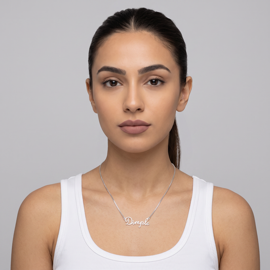 Silver Personalised Name Necklace