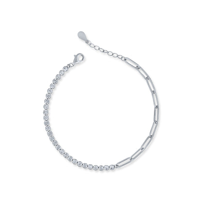 Silver Radiant Link Bracelet
