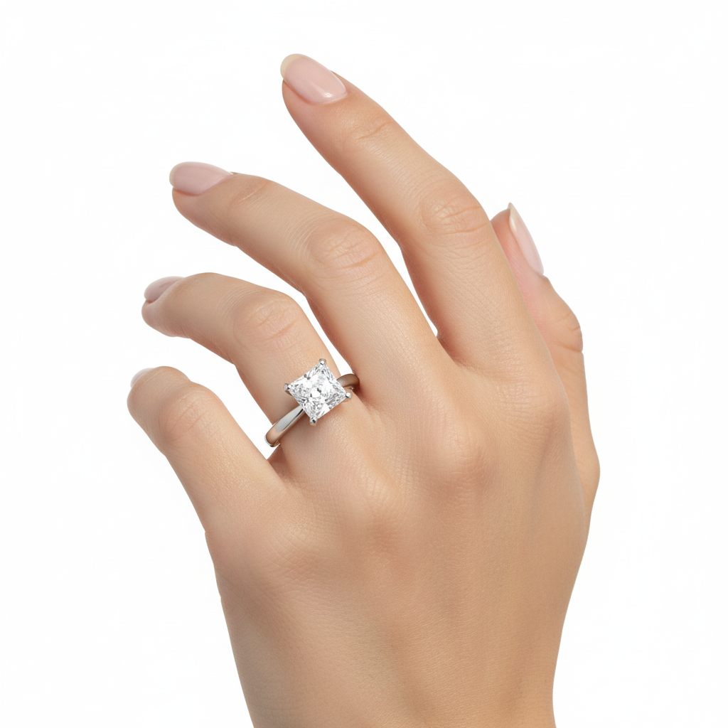 Silver Radiant Promise Ring