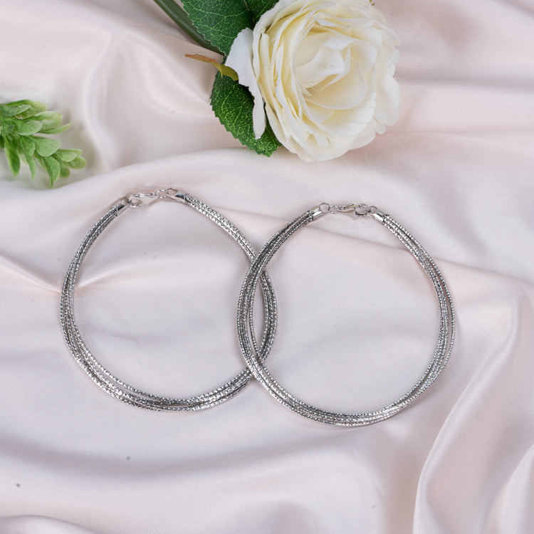 Silver Streak Anklet
