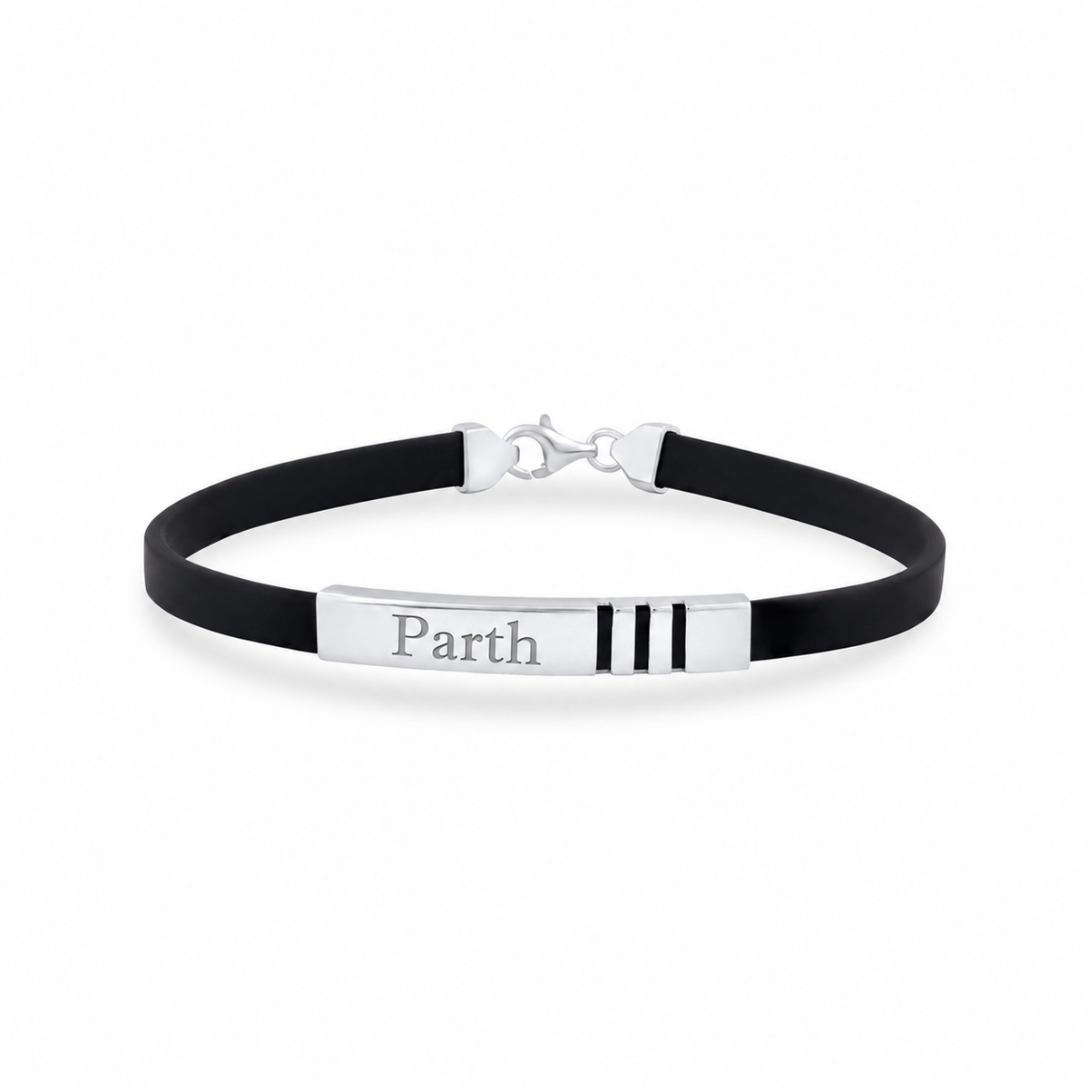 Silver Stride Personalised Bracelet