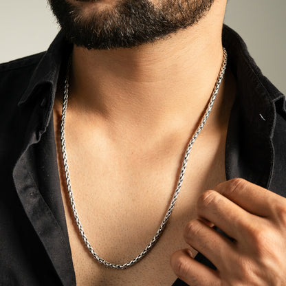 Silver Vanguard Chain For Men