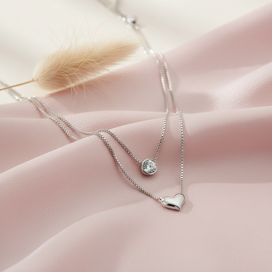 Silver beloved necklace