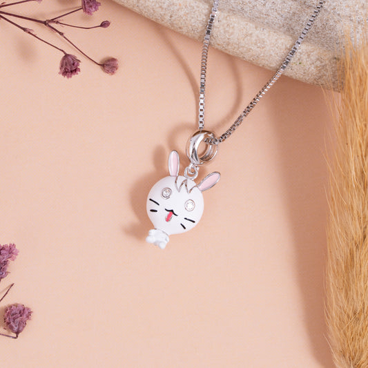 Snow Bunny Wink Pendant
