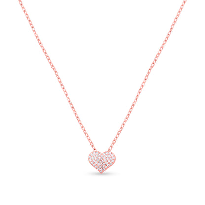 Sparkle Heart Pendant Necklace