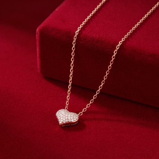 Sparkle Heart Pendant Necklace