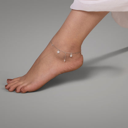 Sparkling Bloom Anklet