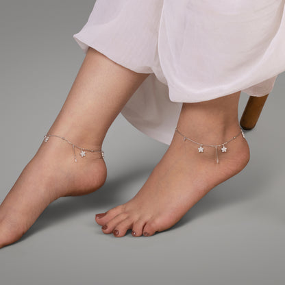 Sparkling Bloom Anklet