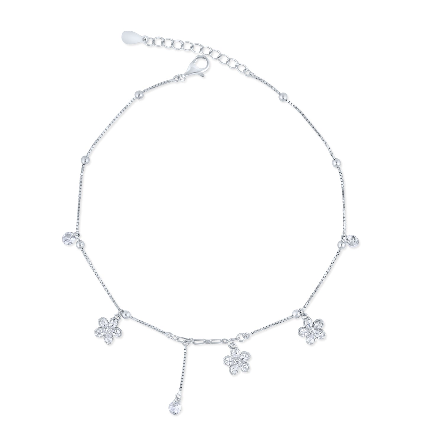 Sparkling Bloom Anklet