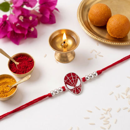 Spidey Silver Rakhi