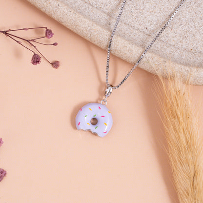 Sprinkle Bite Donut Pendant