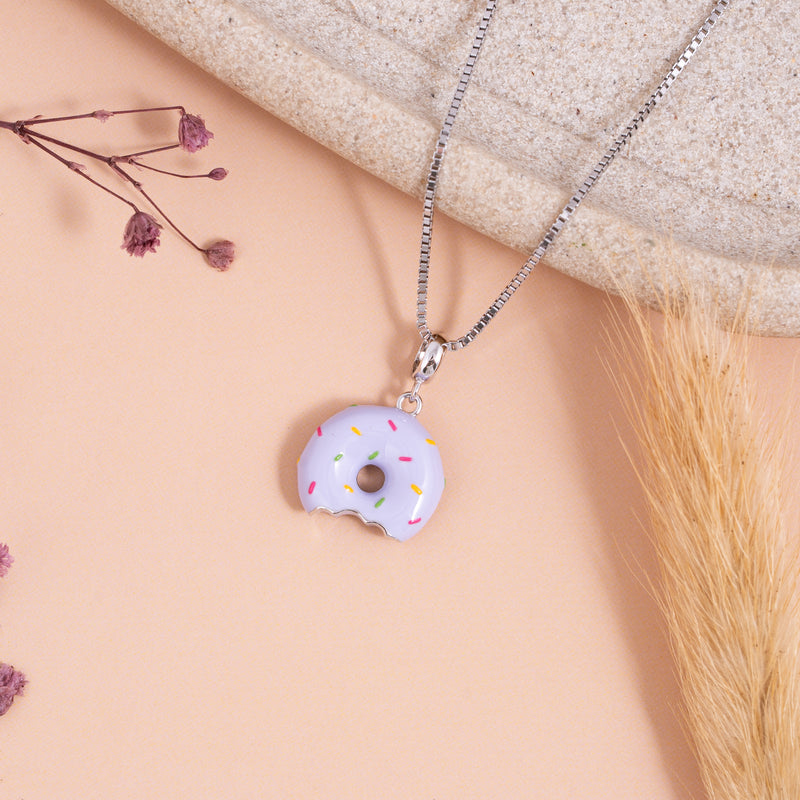 Sprinkle Bite Donut Pendant
