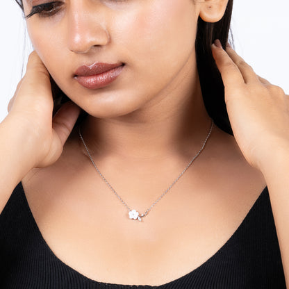 Sterling Silver Petal Whisper Pendant