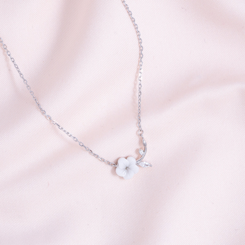 Sterling Silver Petal Whisper Pendant